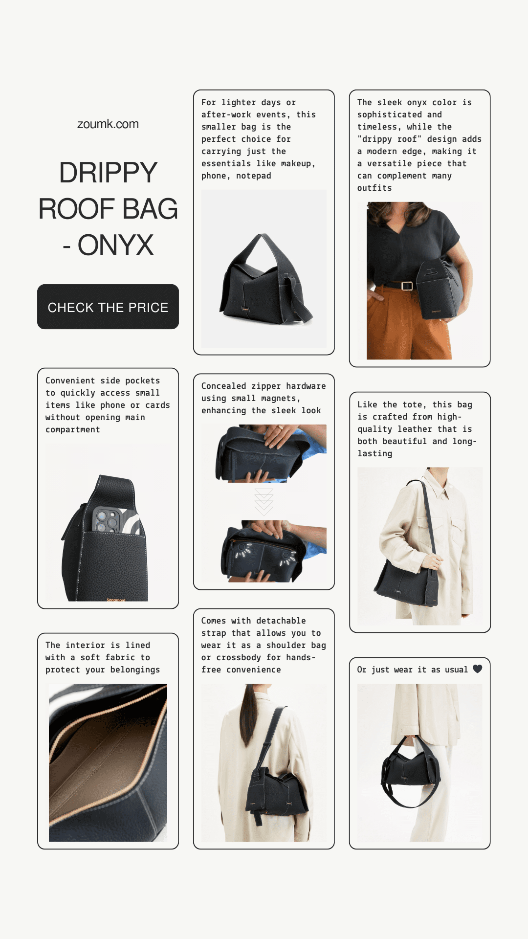 SONGMONT Drippy Roof Bag - Onyx