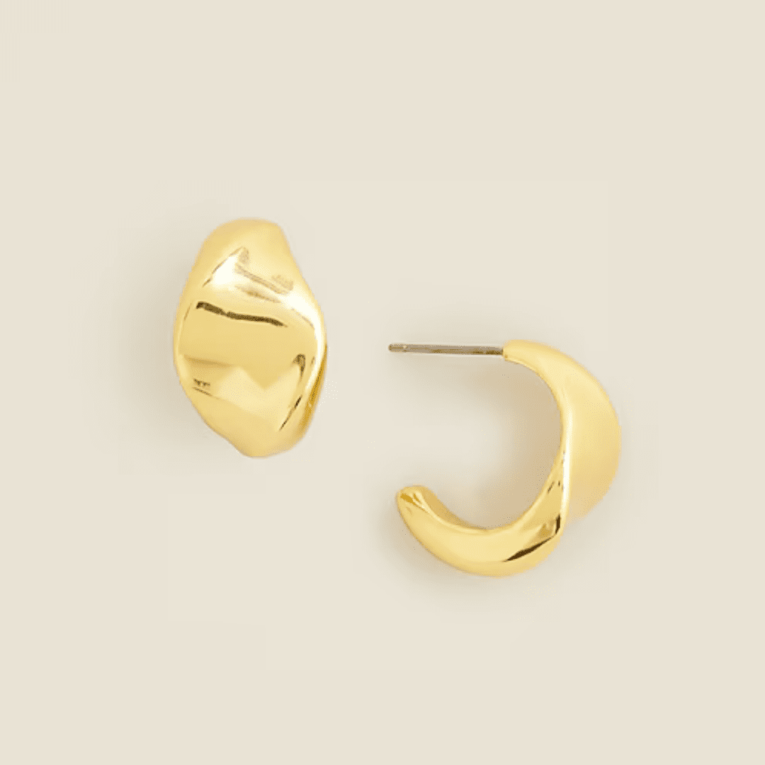 J.CREW Curved Hoop Earrings
