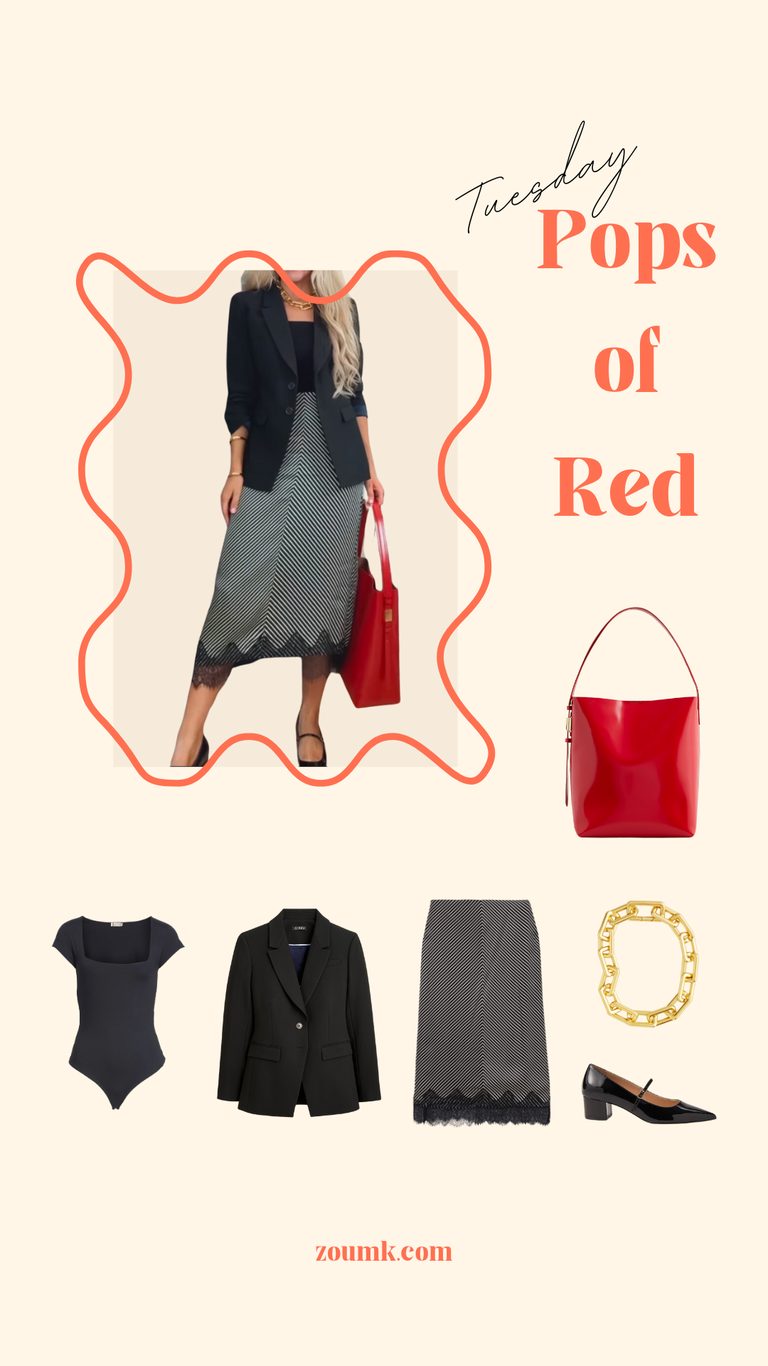 5 Chic Fall Business Casual Outfits I Wore This Week (With Pics!). Tuesday: Pops of Red