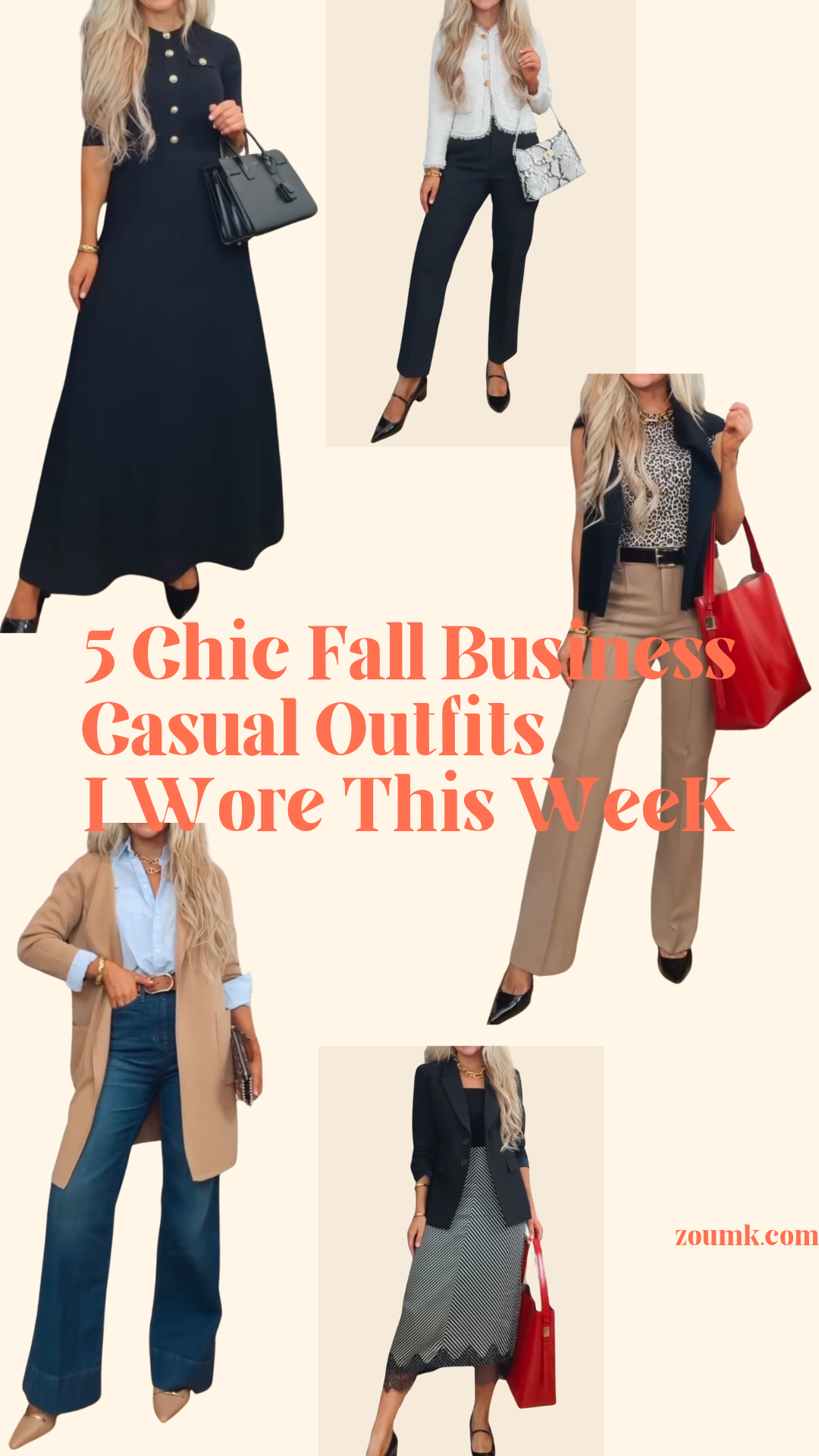 5 Chic Fall Business Casual Outfits I Wore This Week (With Pics!)