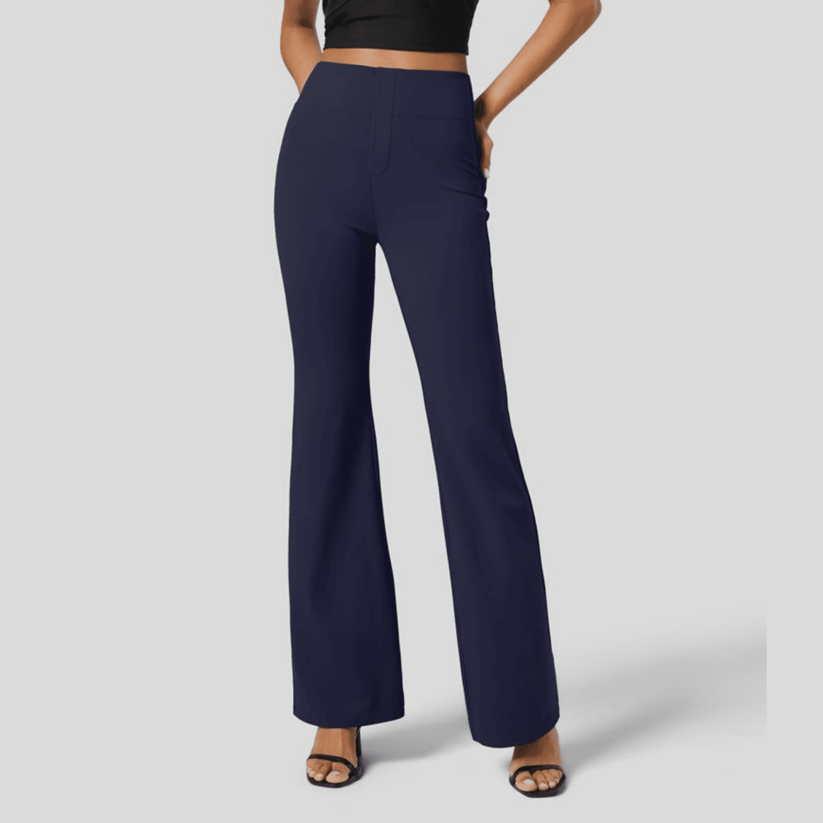 HALARA Flex™ High Waisted Back Side Pocket Slight Flare Work Pants