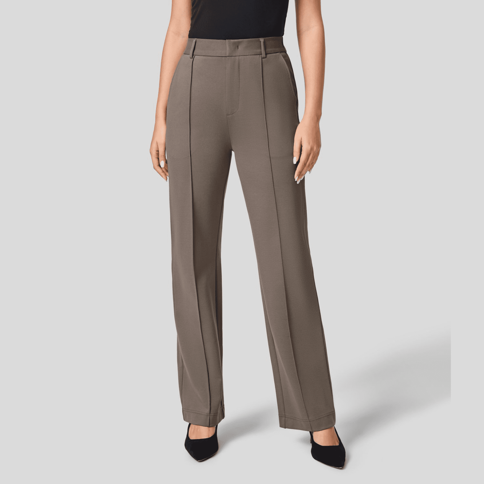 HALARA Flex™ High Waisted Side Pocket Straight Leg Work Pants