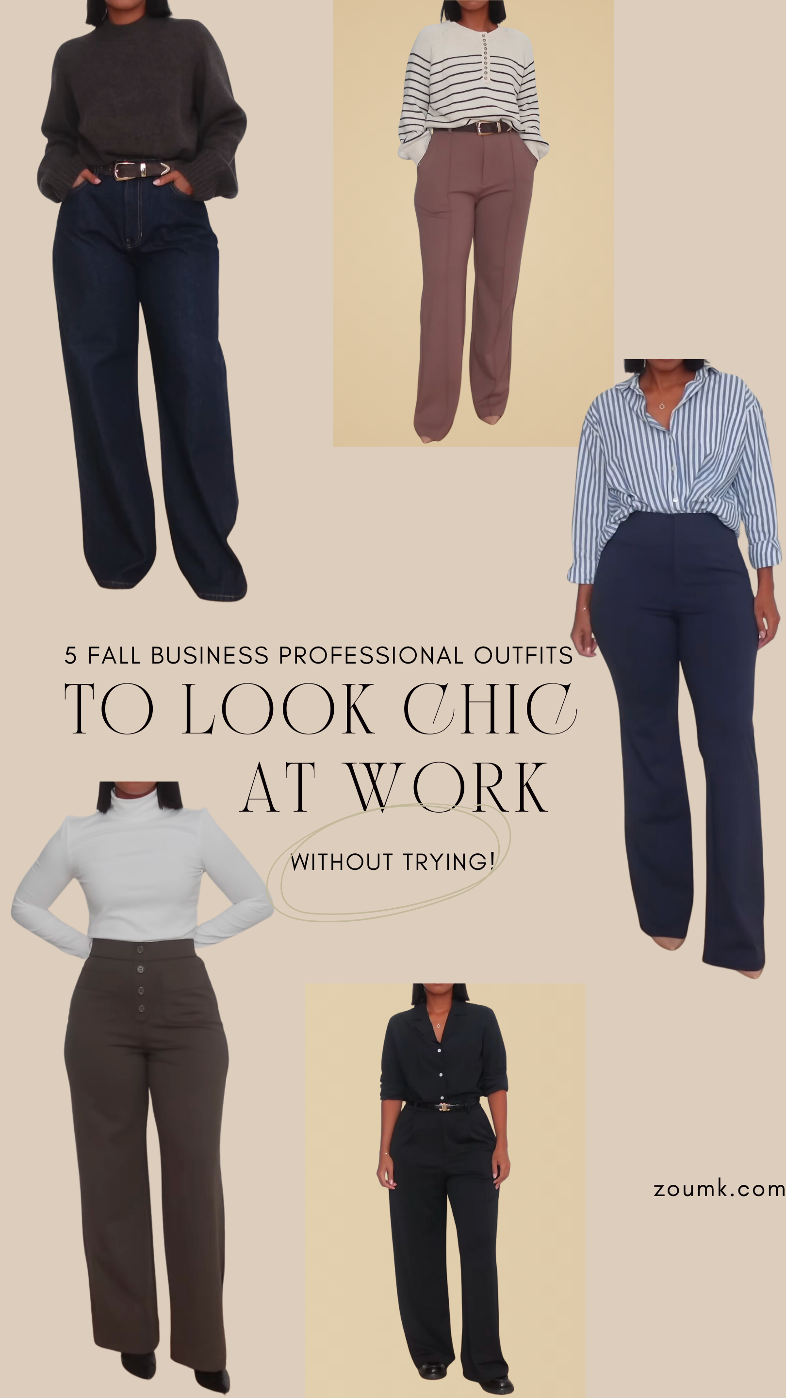 5 Fall Business Professional Outfits to Look Chic at Work – Without Trying! Struggling to find stylish yet comfy business professional outfits? We've all been there! Stop showed up to work feeling underdressed! These are the 5 must-try fall looks featuring cozy sweaters, sleek navy pants, and affordable pieces from Halara that'll have you feeling confident and put-together, no matter your body type (XS-4X)! Perfect for young pros, fashion-conscious commuters, and anyone who wants to look chic without sacrificing comfort. Click now for the style secrets you need to become the office fashion icon you were meant to be!