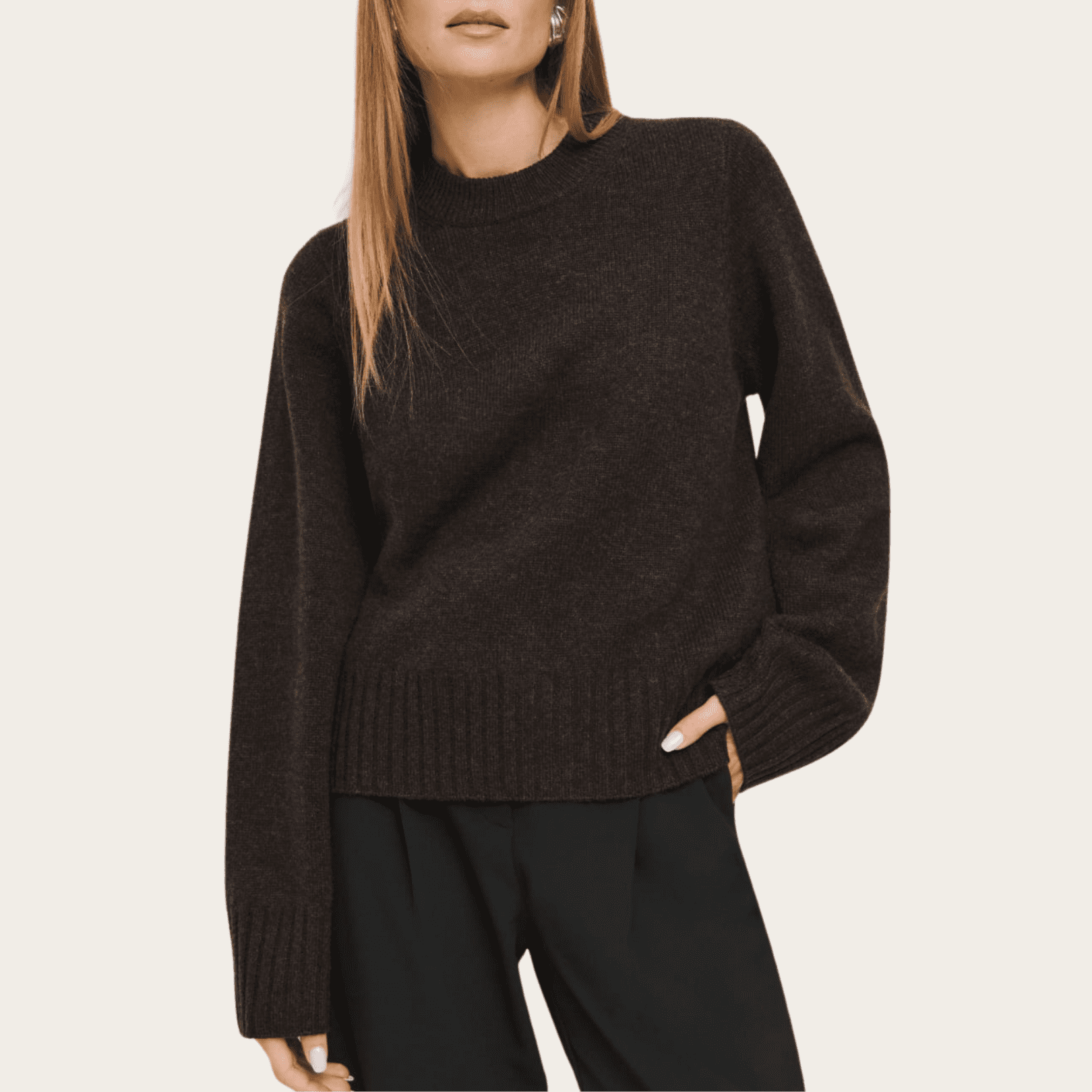 REFORMATION Calloway Regenerative Wool Crew Sweater