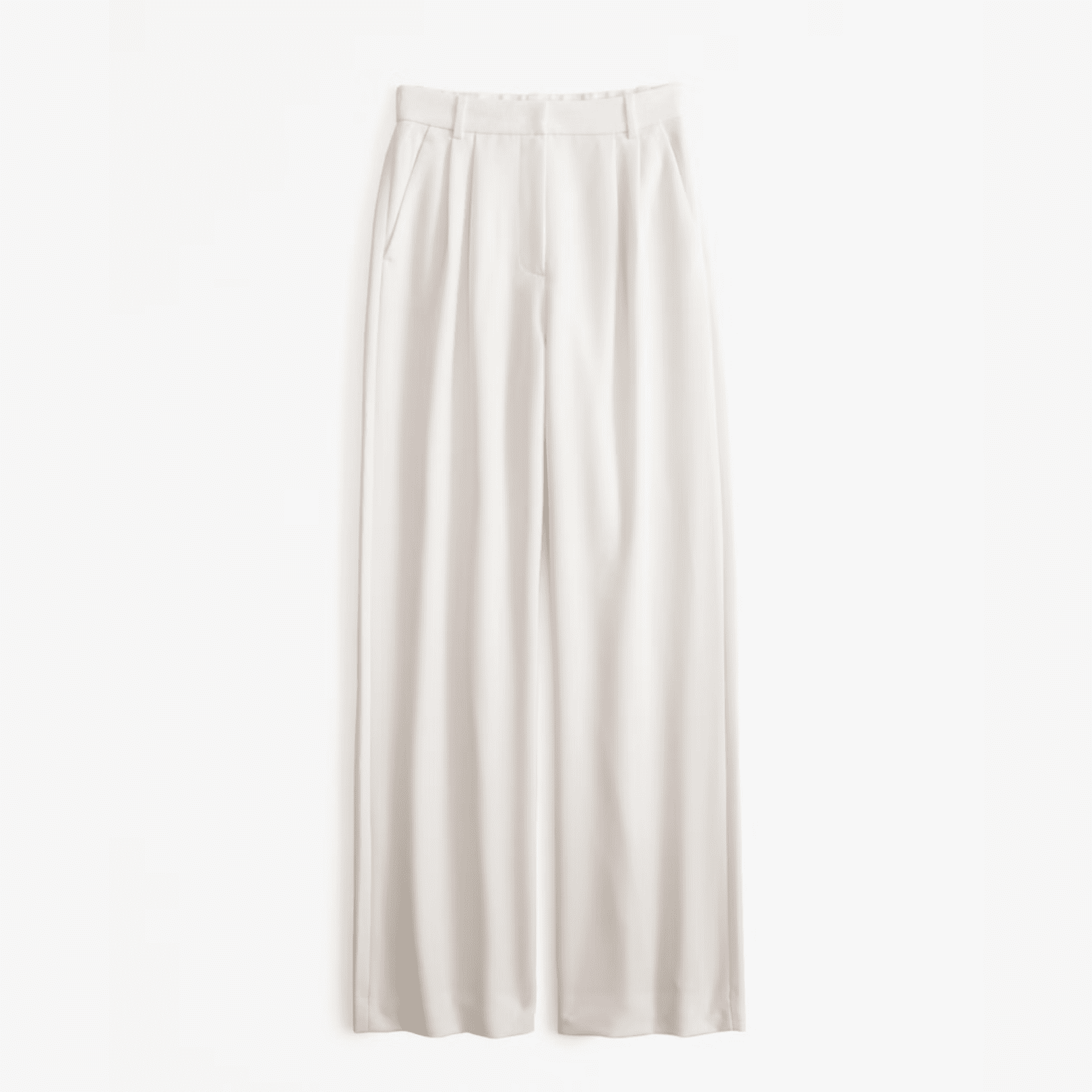 5 Styling Tips & 19 Outfit Ideas to Elevate Your Casual Work Outfits (Without Spending More). ABERCROMBIE & FITCH A&F Sloane Tailored Wide Leg Pant - Cream