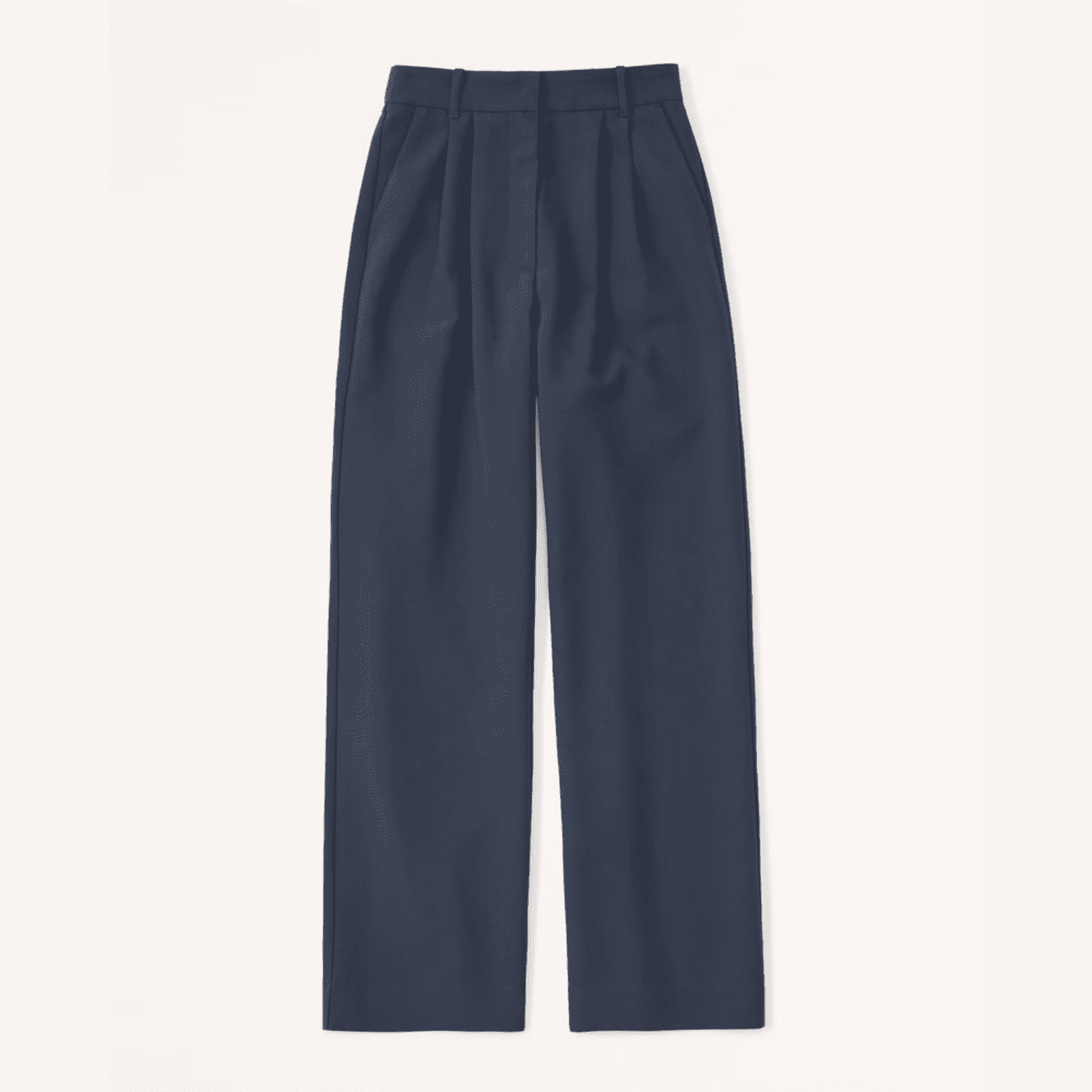 5 Styling Tips & 19 Outfit Ideas to Elevate Your Casual Work Outfits (Without Spending More). ABERCROMBIE & FITCH A&F Sloane Tailored Wide Leg Pant - Navy