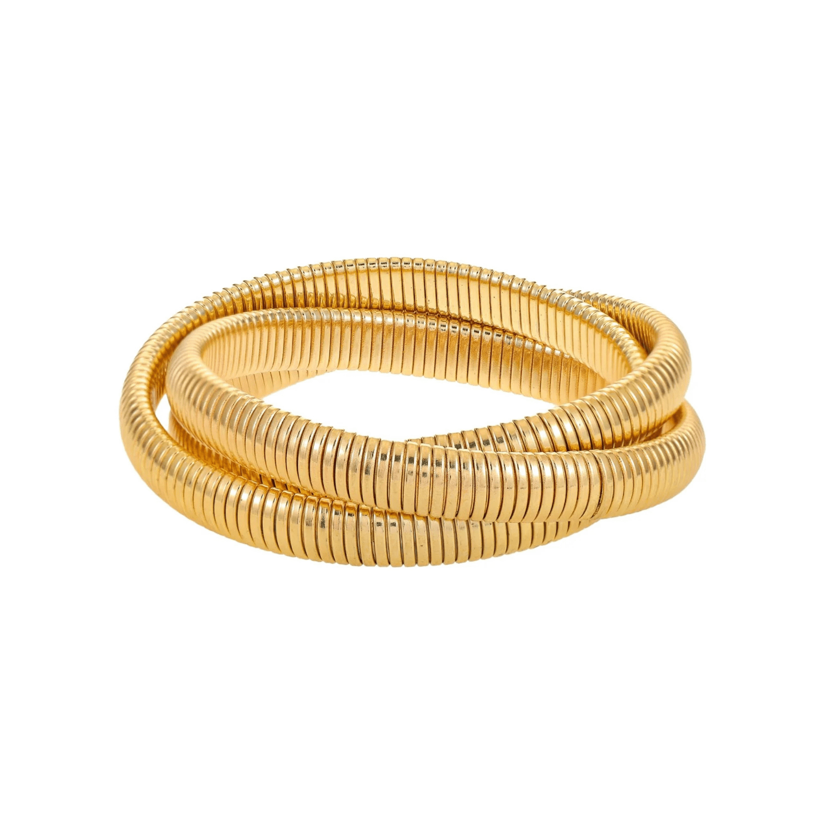 5 Styling Tips & 19 Outfit Ideas to Elevate Your Casual Work Outfits (Without Spending More). WALMART | TIME AND TRU Gold-Tone Twist Bangle Bracelet
