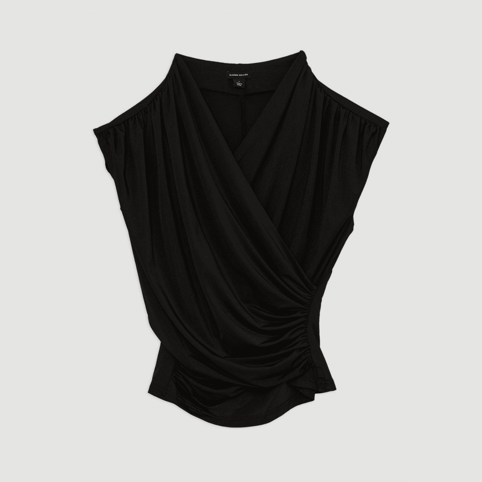 5 Styling Tips & 19 Outfit Ideas to Elevate Your Casual Work Outfits (Without Spending More). KAREN MILLEN Drapey Slinky Jersey Twisted Top