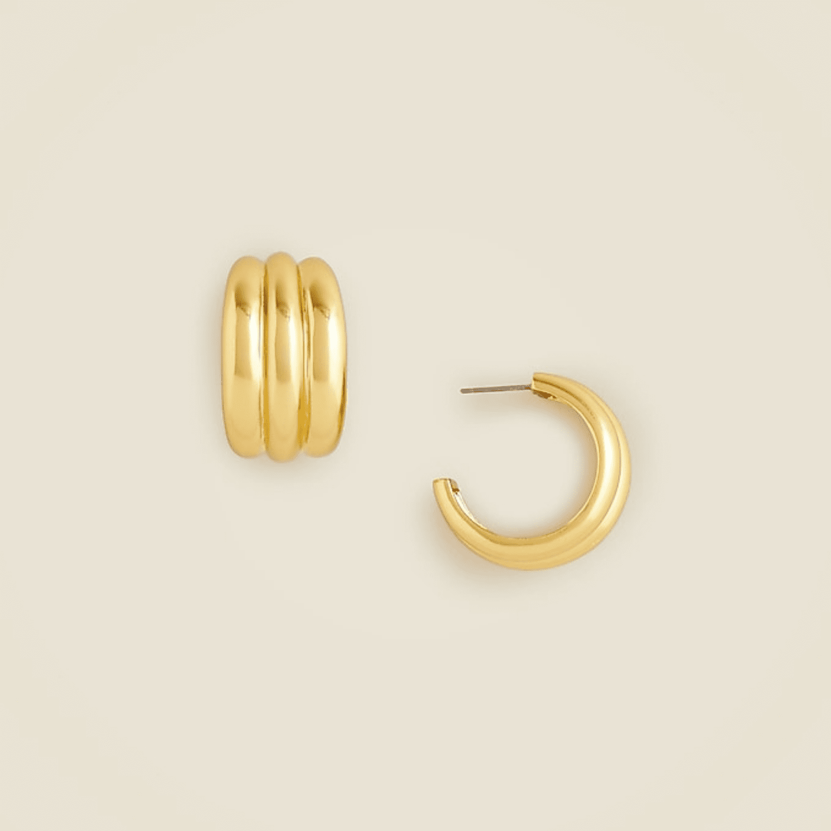 5 Styling Tips & 19 Outfit Ideas to Elevate Your Casual Work Outfits (Without Spending More). J.CREW Textured Hoop Earrings