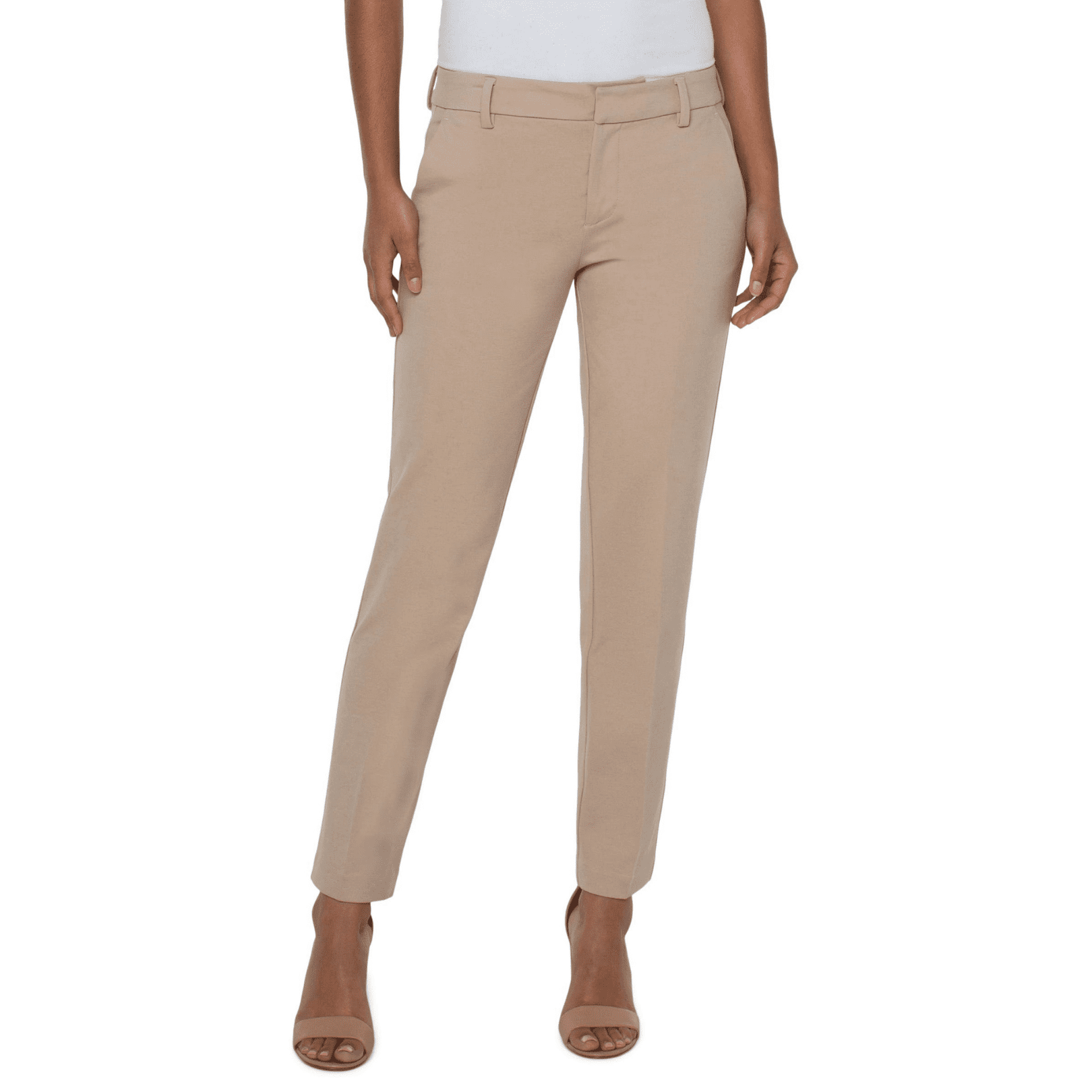 5 Styling Tips & 19 Outfit Ideas to Elevate Your Casual Work Outfits (Without Spending More). NORDSTROM | LIVERPOOL LOS ANGELES Kelsey Knit Trousers - Biscuit Tan