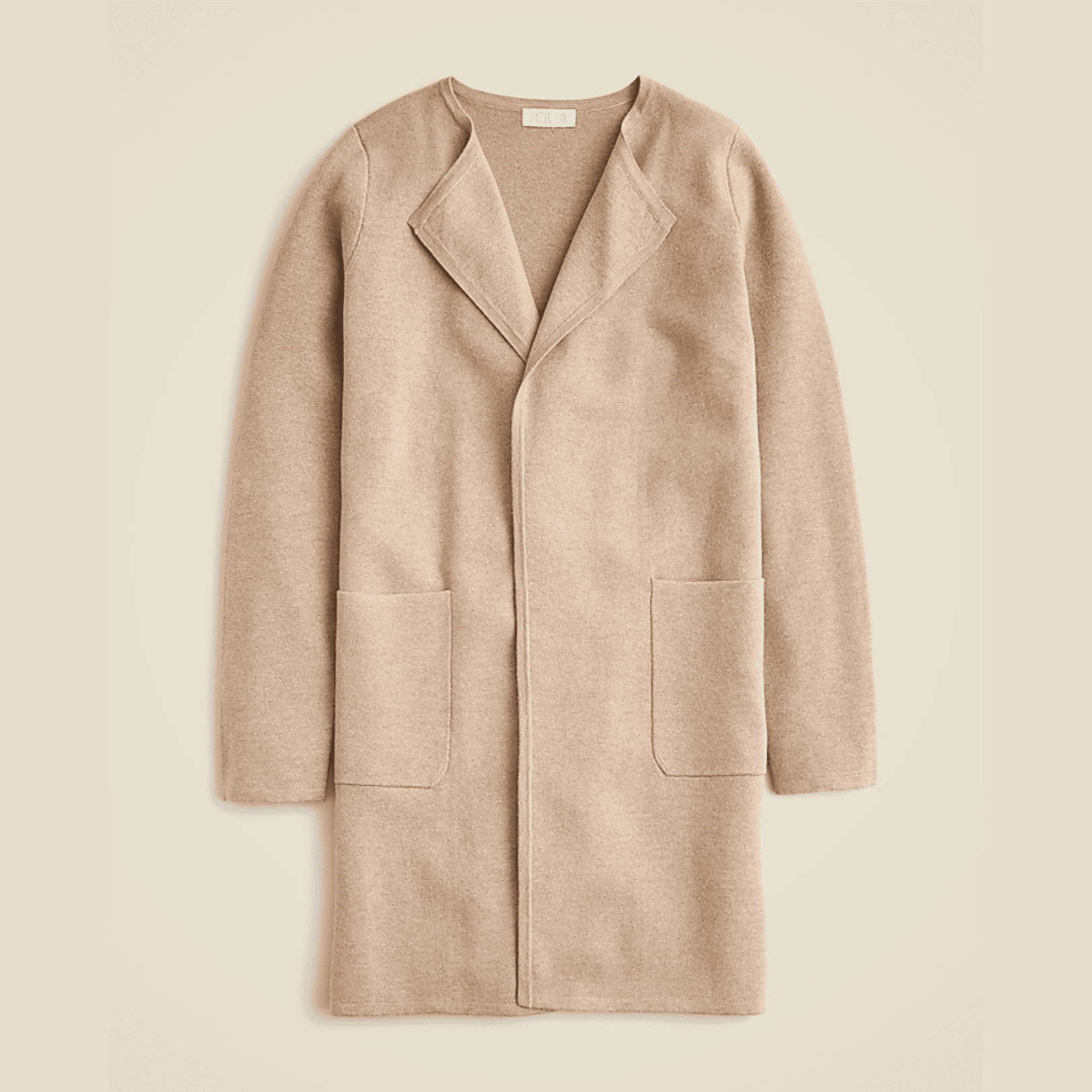 5 Styling Tips & 19 Outfit Ideas to Elevate Your Casual Work Outfits (Without Spending More). J.CREW Juliette Collarless Sweater-Blazer - Hthr Birch