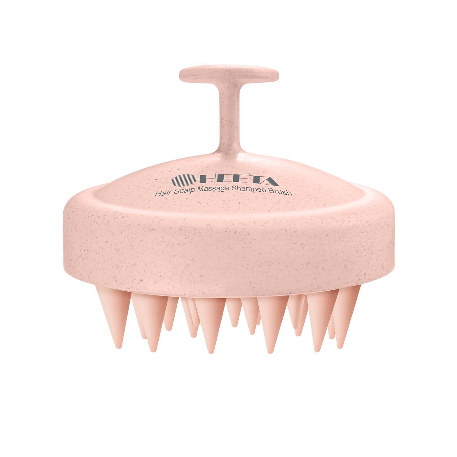 AMAZON | HEETA | Shampoo Scalp Brush Massager Hair Growth, Soft Silicone Bristles to Remove Dandruff, Scalp Scrubber for Hair Care Relax Scalp, Brush for Wet Dry Hair, Upgraded Material – Light Pink