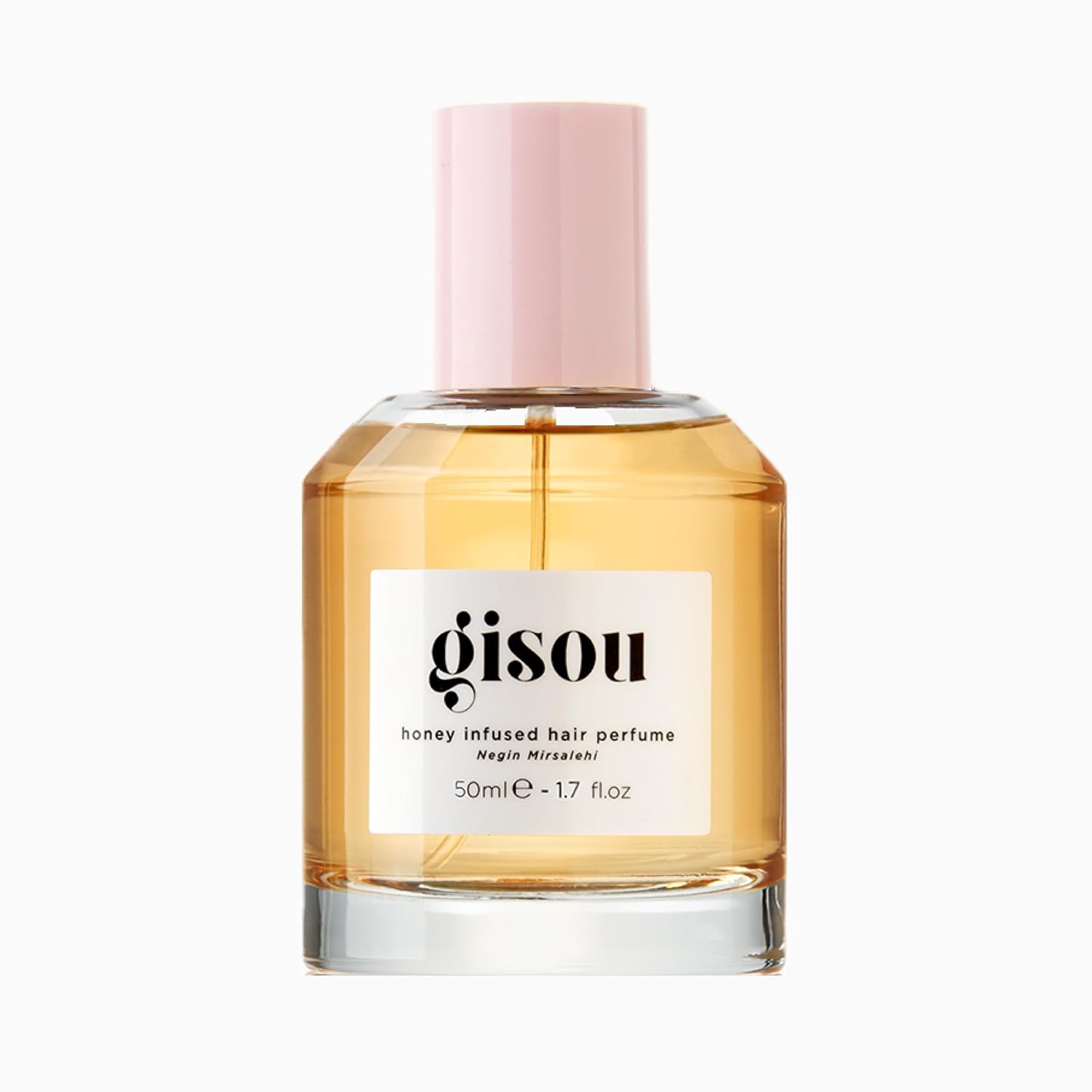 AMAZON | GISOU | Honey Infused Hair Perfume, A Delicate Hair Fragrance with Sweet Notes of Honey Blended into Spring Florals, Nourishing and Hydrating Hair Shine Spray (1.7 fl oz) – Wildflower Honey