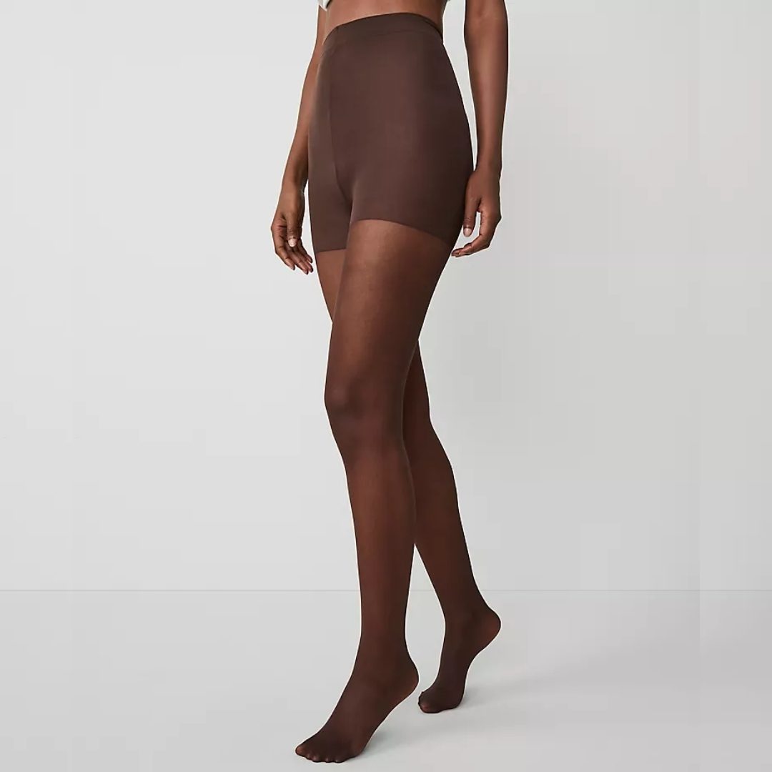 ANN TAYLOR | Semi Sheer Tights – Warm Brown