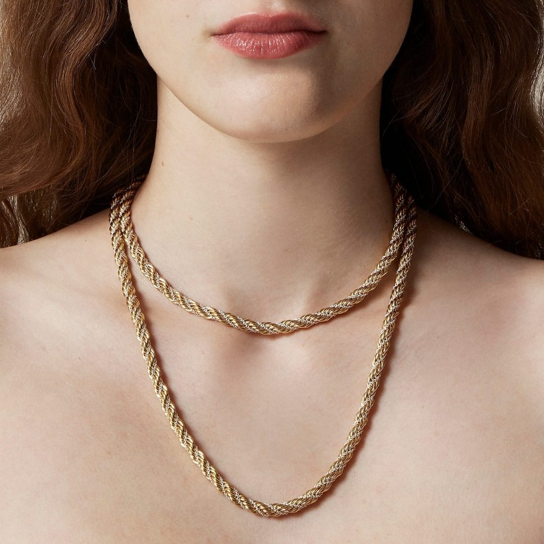 J.CREW | Long Twist-Chain Necklace – Mixed Metal