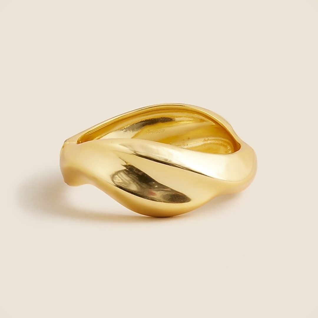 J.CREW | Sculptural Cuff Bracelet – Burnished Gold