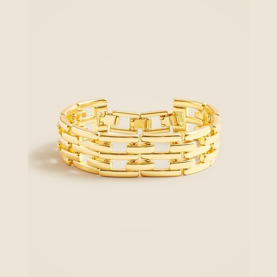 J.CREW | Watchband Chain Bracelet – Burnished Gold
