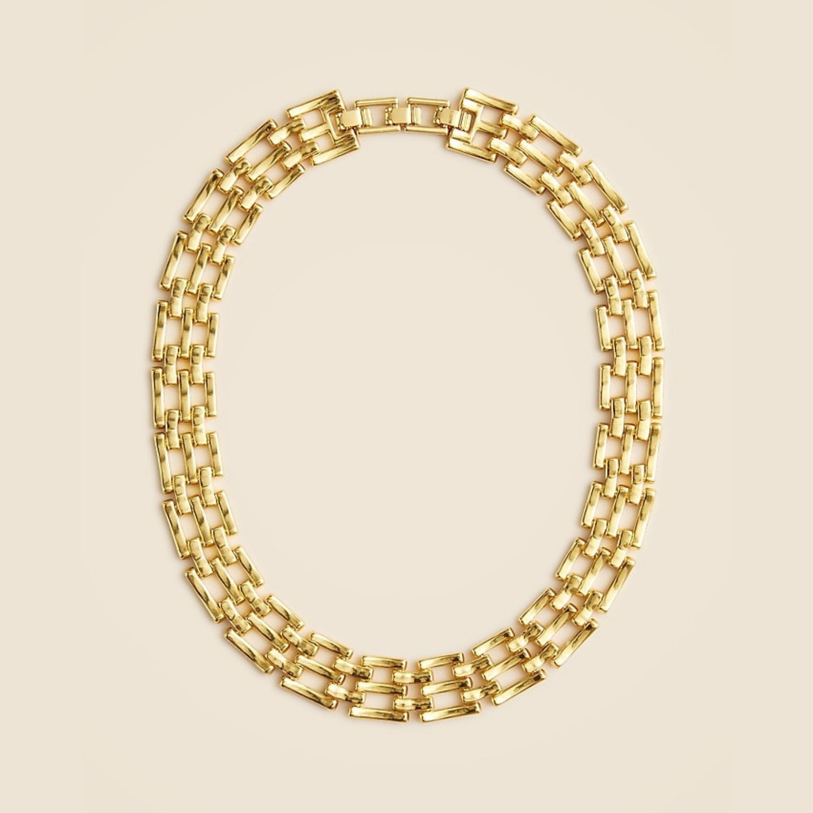 J.CREW | Watchband Chain Necklace – Burnished Gold