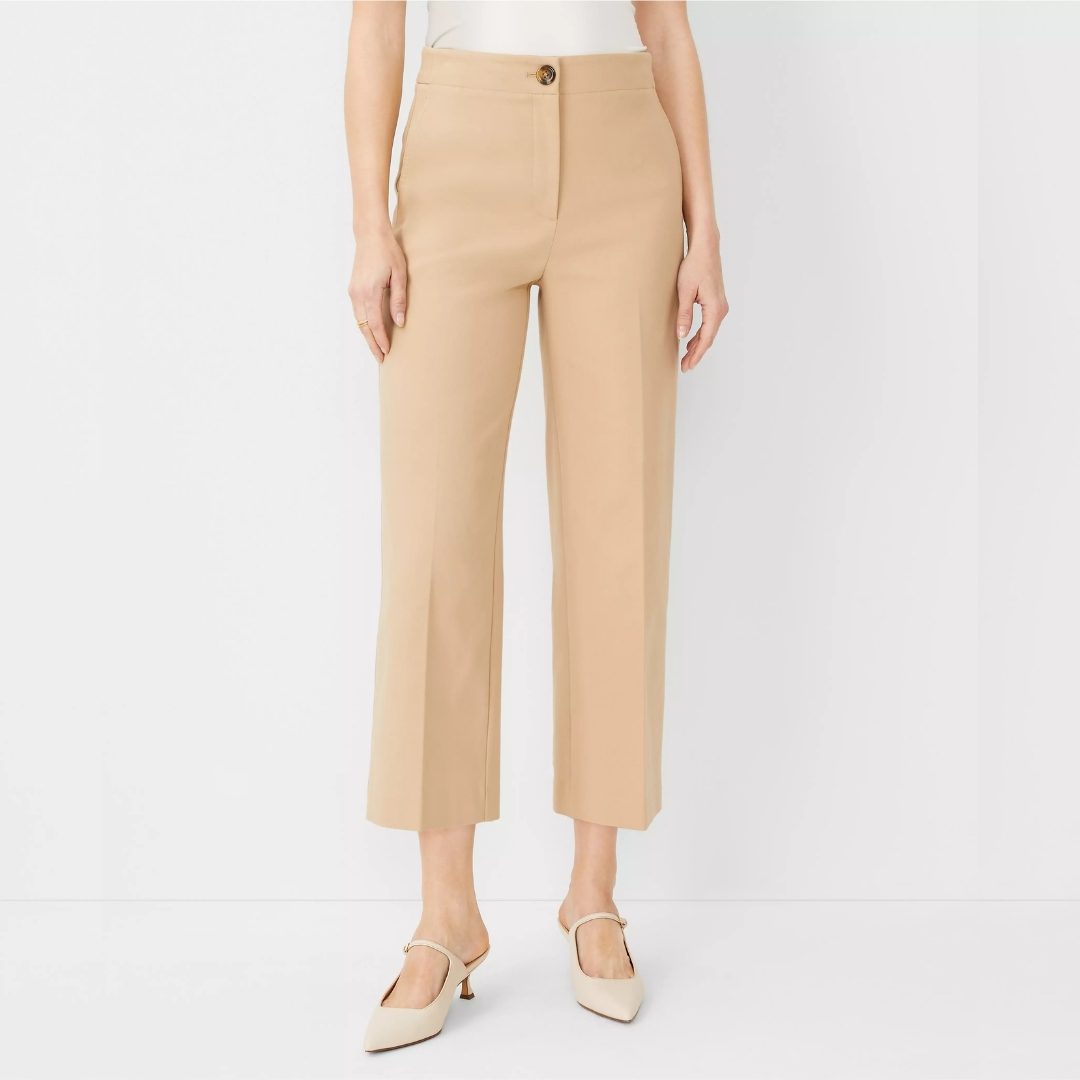 ANN TAYLOR | The Kate Wide Leg Crop Pant – Baguette