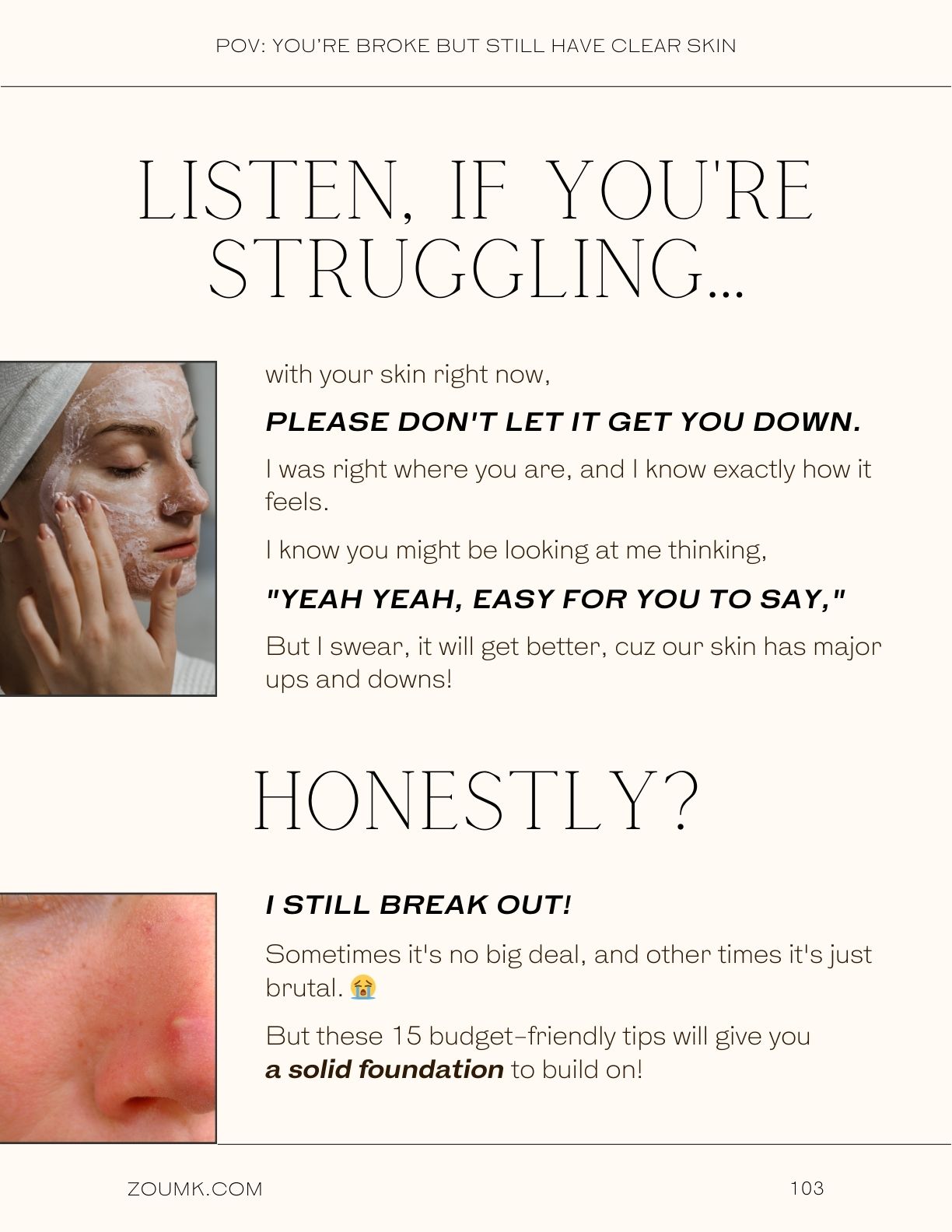POV You’re broke but still have CLEAR SKIN, & now people DEMAND you to spill the tea. (15 Dirt CHEAP DIY Skin Care Tips for Acne) zoumk.com